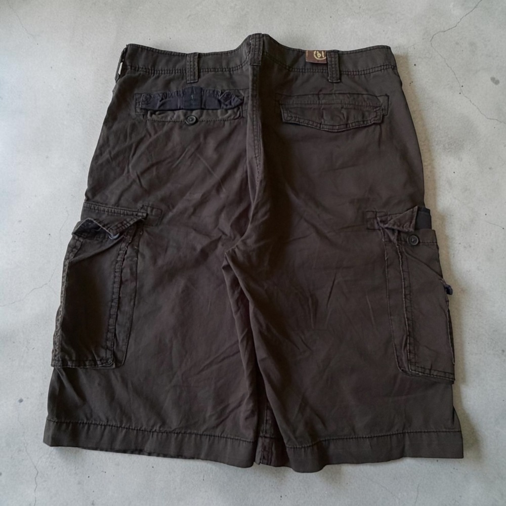 Bullaw No Restrictions Mens Brown Cotton Cargo Shorts Size 38 Utility Outdoor